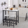 White Cararra Bar Table, damar furnicraft